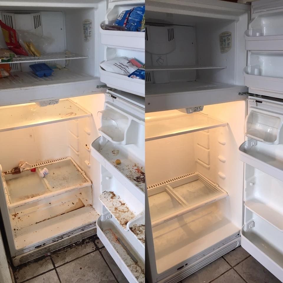 Fridge — before & after