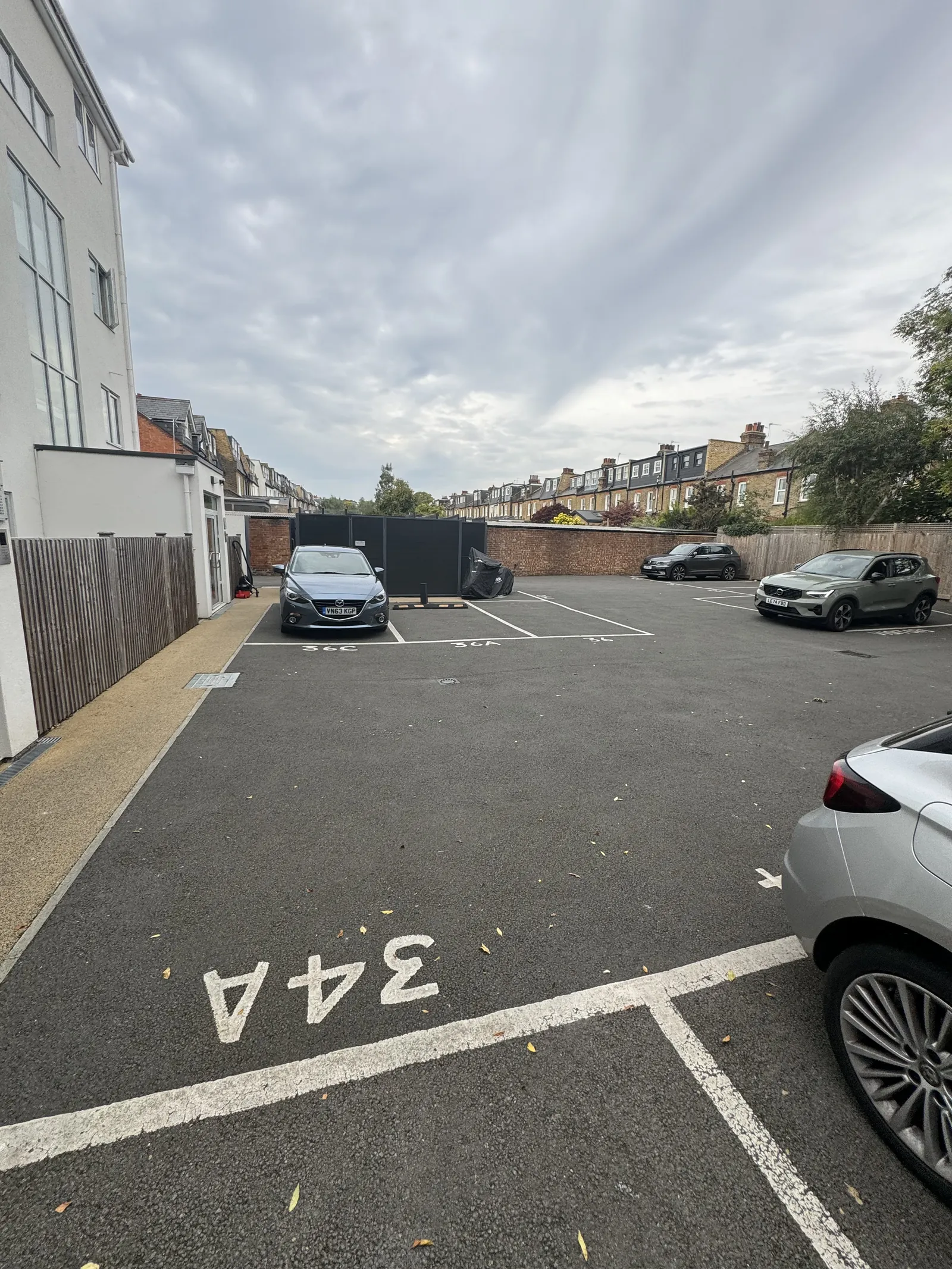Car park cleaned by L E Cleaning in London